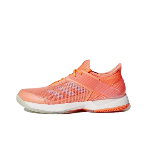 Adidas Adizero Ubersonic 3 Tennis Shoes Women's Low-Top Orange/White