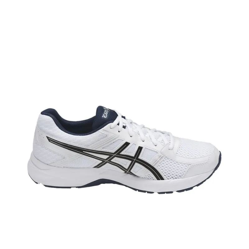 Asics Gel-Contend 4 Wear-resistant Non-slip And Breathable Low-Top Running Shoes Men's Black White-1