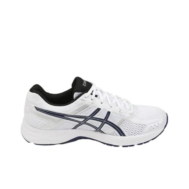 Asics Gel-Contend 4 Wear-Resistant Slip-Resistant Low-Top Running Shoes Men's White Blue-1