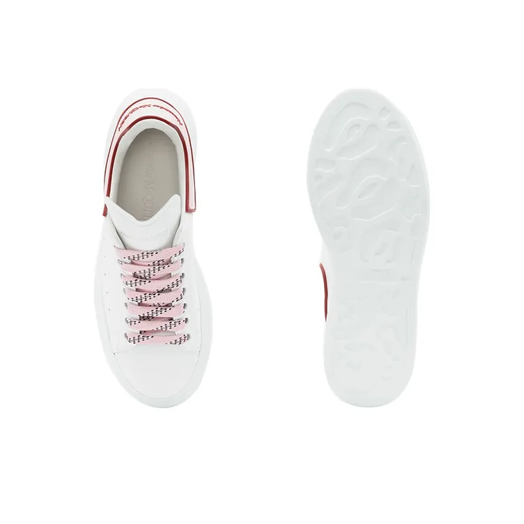 Alexander McQueen Oversized White Pink Carnelian Red Women's-3