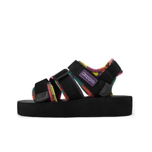 Kappa Beach Sandals Women's Black/Green/Red/Yellow