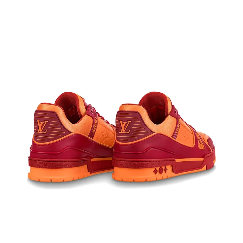 LOUIS VUITTON Trainers 'Orange Monogram With Red'-2