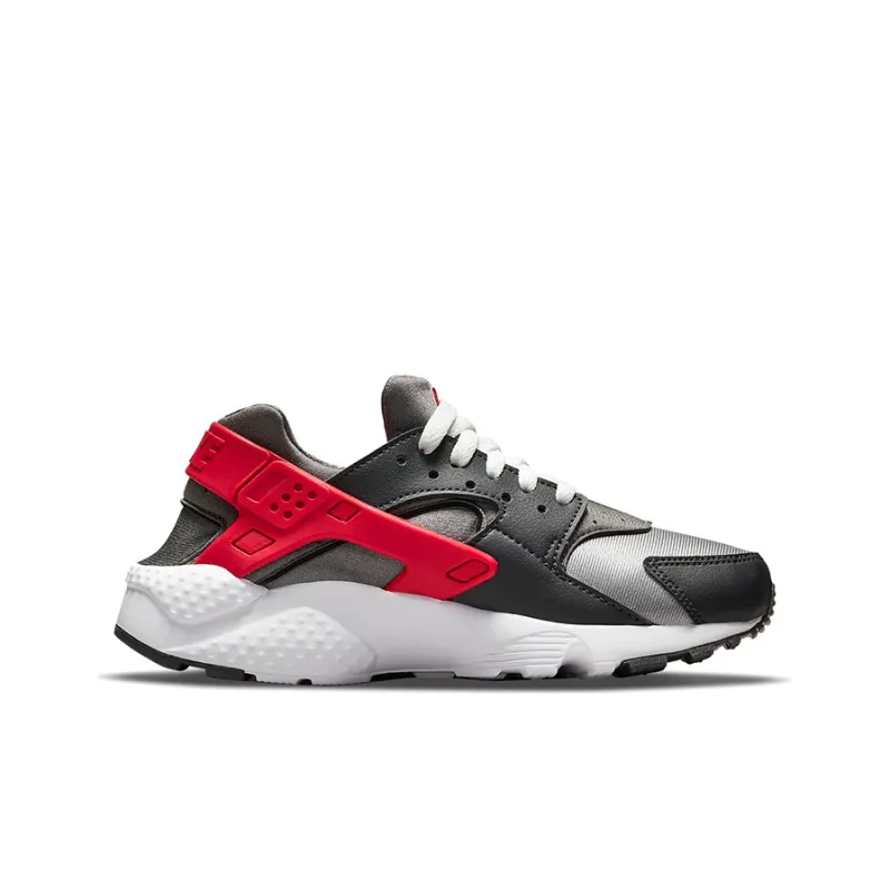 Nike Huarache Run Dark Smoke Grey University Red GS-1