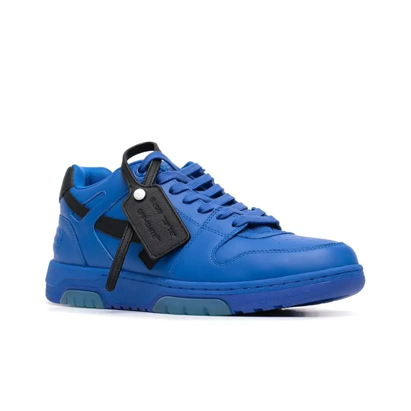 OFF WHITE Low Top Stylish Skateboarding Shoes Men's Blue-2