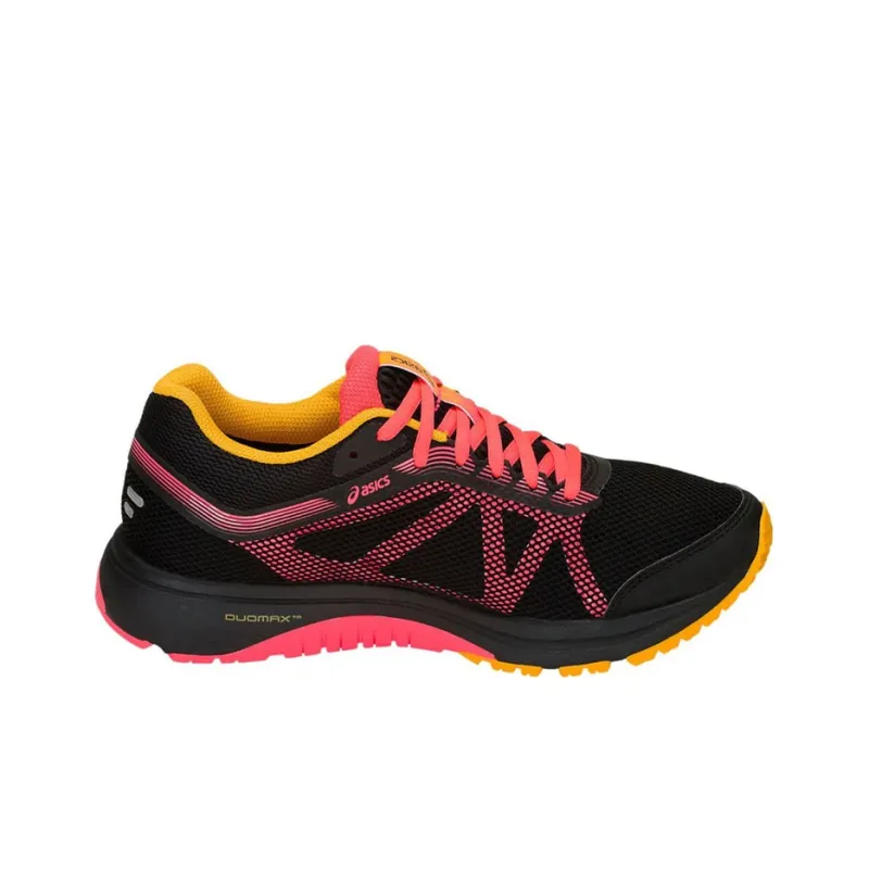 Asics GT-1000 7 Running Shoes Women's Low-Top Black/Pink/Yellow-1