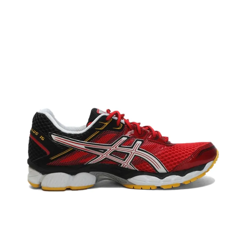 Asics Gel-Cumulus 15 Anti-Slip And Wear-Resistant Breathable Low-Top Running Shoes Men's China Red-1