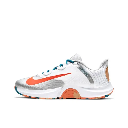 Nike Air Zoom GP Running Shoes Unisex Low-Top White/Orange/Blue