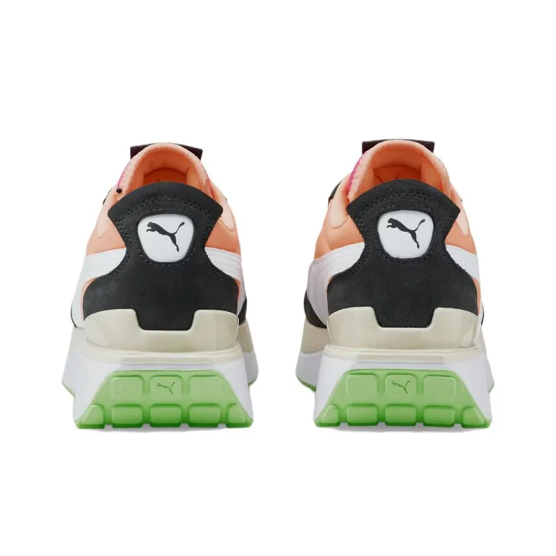 PUMA Cruise Rider Trainer Casual Shoes Women's Low-Top Red/Black/Orange/Green-3