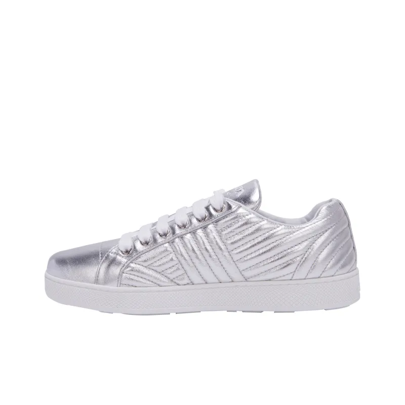 PRADA Skateboard Shoes Women's Silver-0
