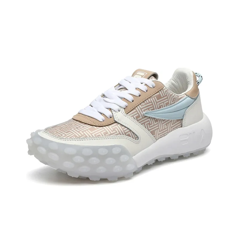 FILA Fashion Sneakers Cushioning Anti Slip And Wear Resistant Low Top Running Shoes Women's White Cuban Sand-1