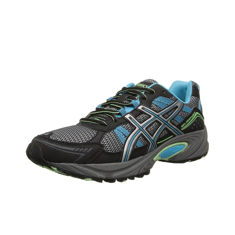 Asics Gel-Venture 6 4 Low-Top Running Shoes Women's Gray Blue-2