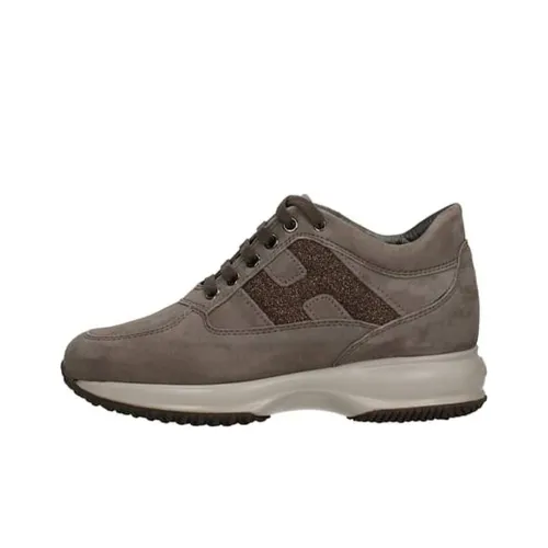 HOGAN Interactive Casual Shoes Women's Low Top Brown