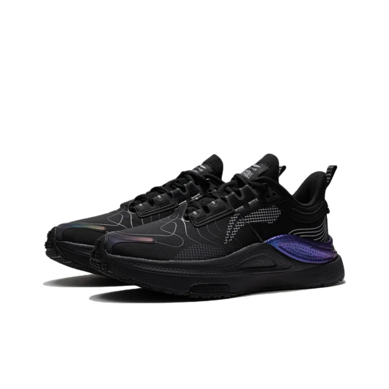 LiNing Spark Rebound Lightweight Low Top Sports Casual Shoes Men's Black-2