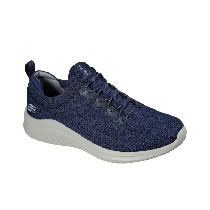 Skechers Ultra Flex 2.0 Sport Anti-Slip And Wear-Resistant Cushioning Coverage Low-Top Running Shoes Men's Marine Blue-2