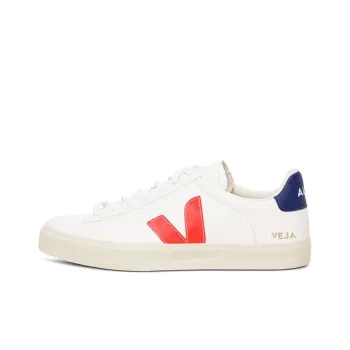 VEJA Campo Low Top Laced Sneakers 'White Orange'