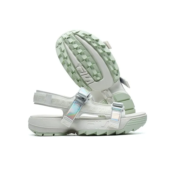 FILA Disruptor Sports Sandals Gs White Women's-5
