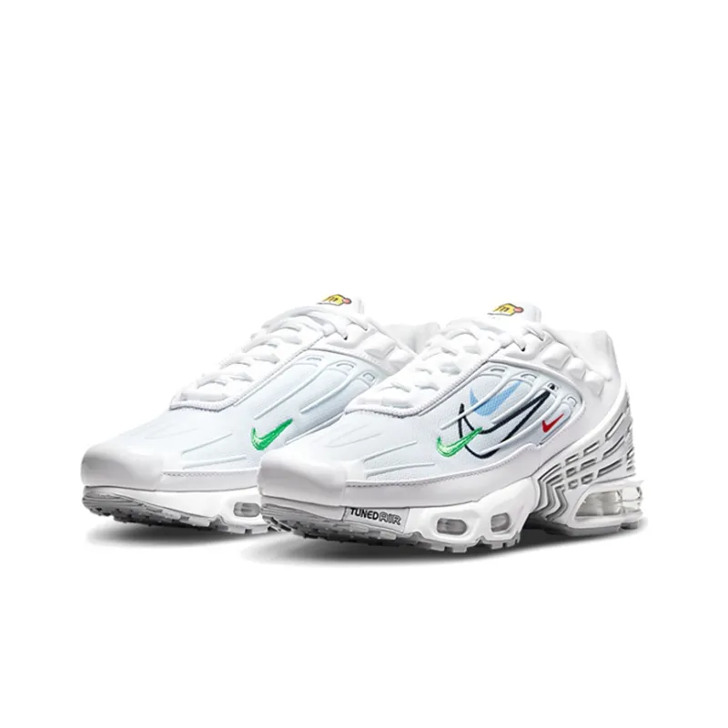 Nike Air Max Plus 3 White Multi Swoosh GS-2