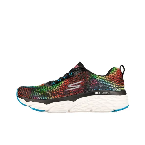 Skechers Max Cushioning Casual Shoes Women's Low-Top Black/Multicolor