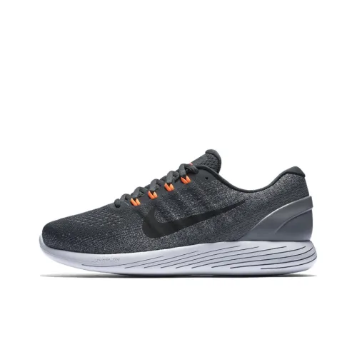 Nike Lunarglide 9 Running Shoes Men Low-Top Gray/Orange