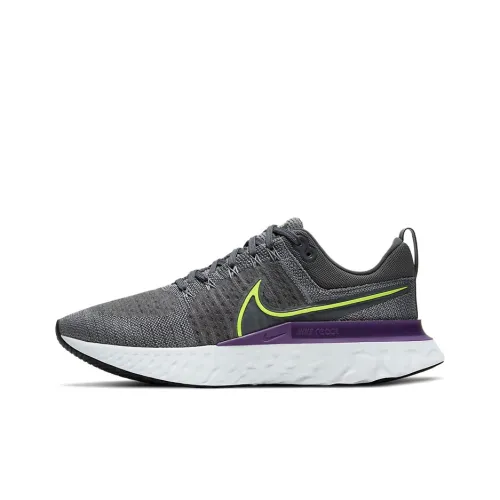 Nike React Infinity Run Flyknit 2 Grey Volt Wild Berry