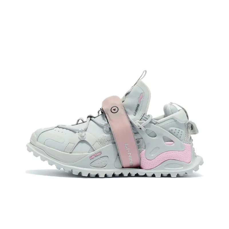 LiNing Casual Shoes Women's Low-Top Light Lime/Pink-0
