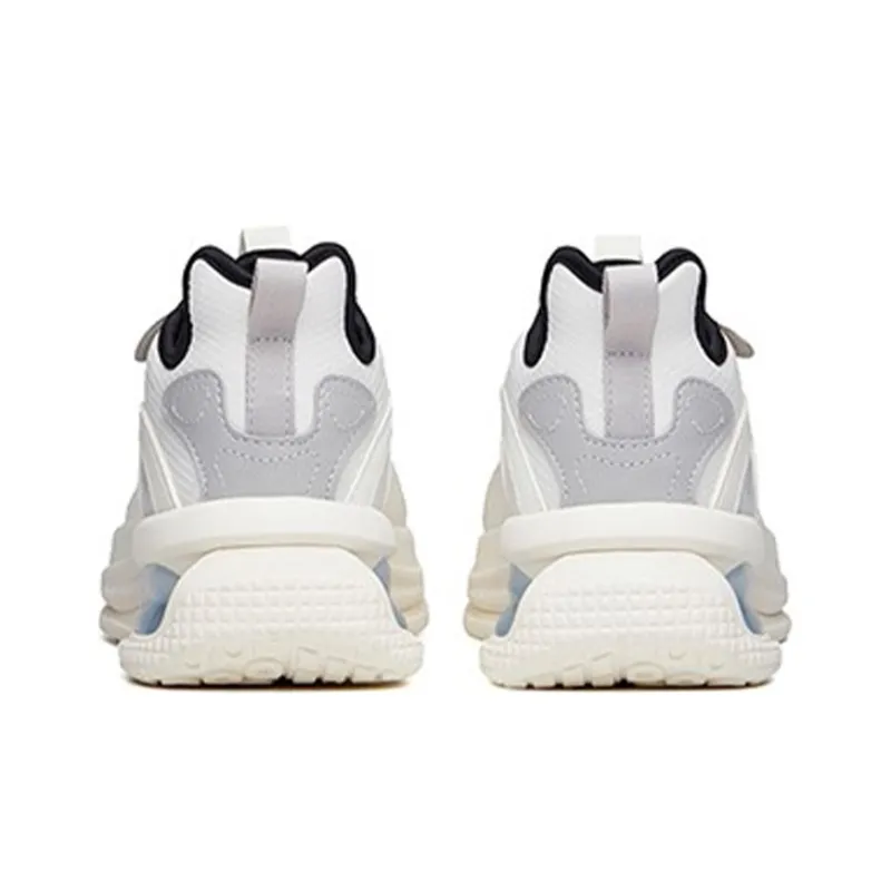 Anta Breathable Abrasion Resistant Slip Resistant Low Top Running Shoes Men's Pumice Cloud Gray-3