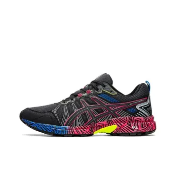 Asics Gel-Venture 7 Anti-Slip Wear-Resistant Low-Top Running Shoes Men's Black Pink
