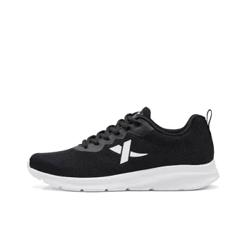 XTEP Feather Shock Absorbing, Non Slip, Wear Resistant, Breathable And Lightweight Low Top Running Shoes Men's Black