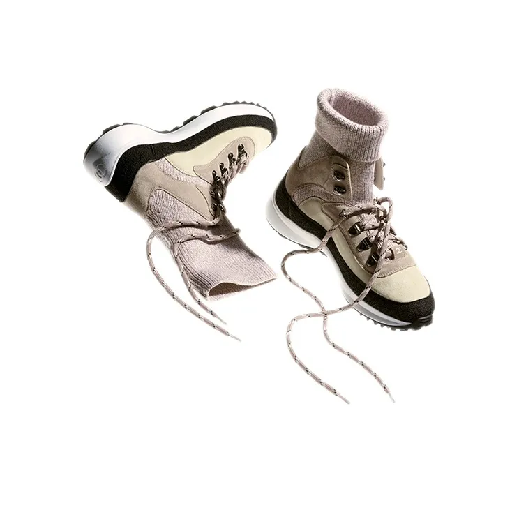 CHANEL High Top Casual Shoes Women's Black-3