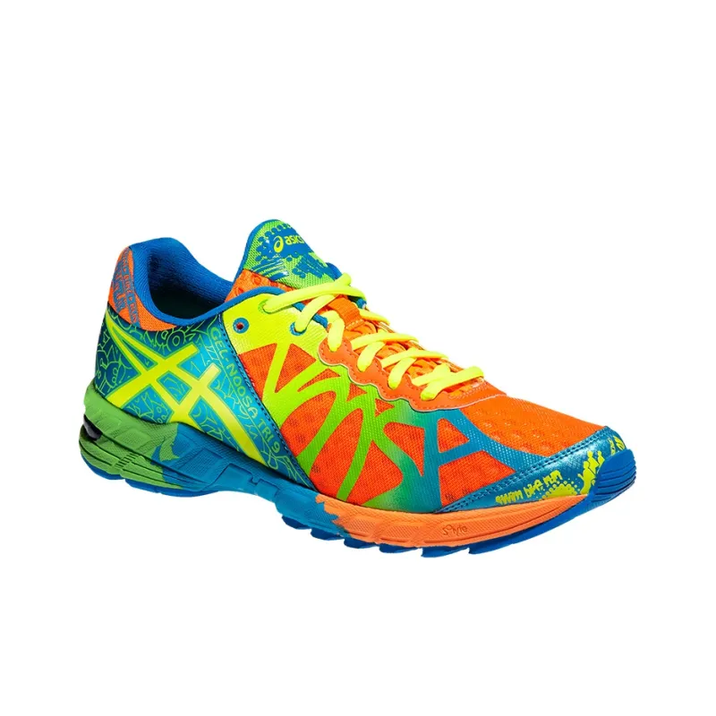 Asics Gel-Noosa Tri 9 Anti-Slip Wear-Resistant Low-Top Running Shoes Men's Orange Yellow Blue-1