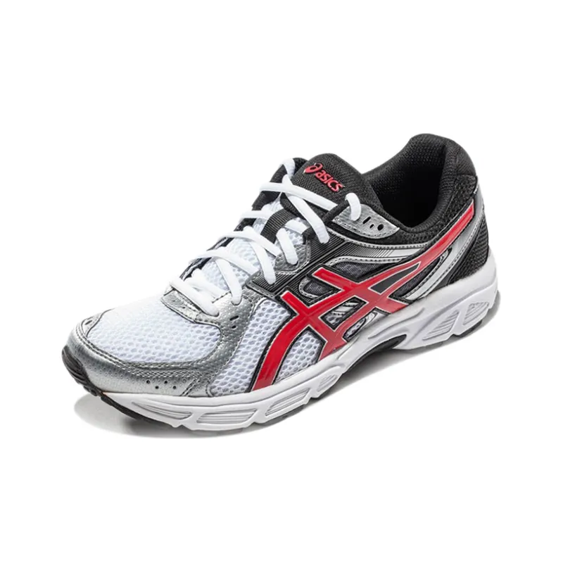 Asics Gel-Contend 2 Anti-Slip And Wear-Resistant Breathable Low-Top Running Shoes Men's White Gray-1