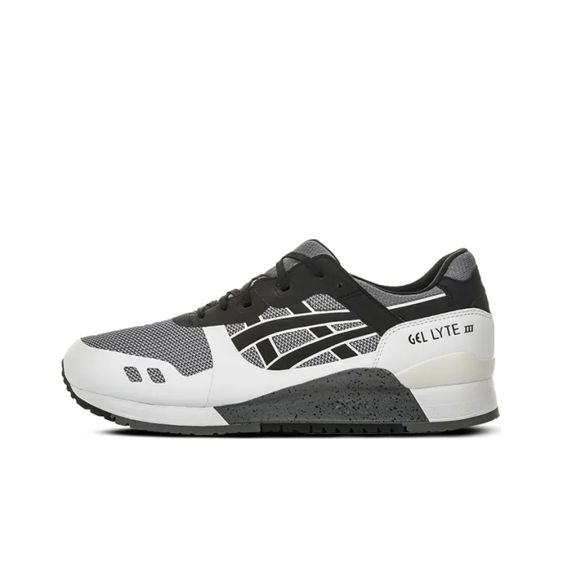 Asics Gel Lyte 3 Abrasion Resistant Coverage Breathable Low Top Running Shoes Unisex Black Gray Color-0