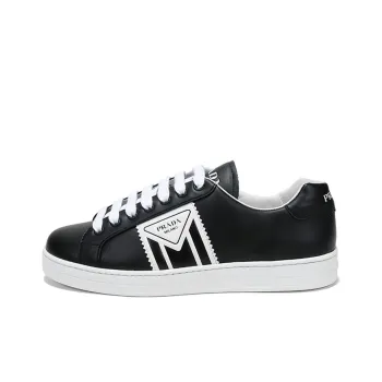PRADA Stylish Skateboarding Shoes Men's Black White