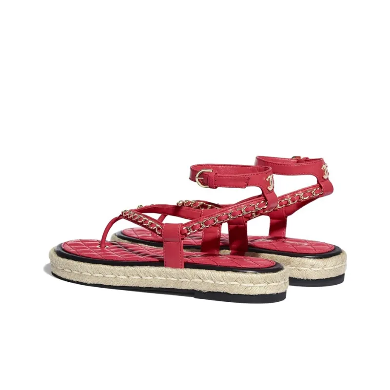 CHANEL One-Strap Sandals Women's-4