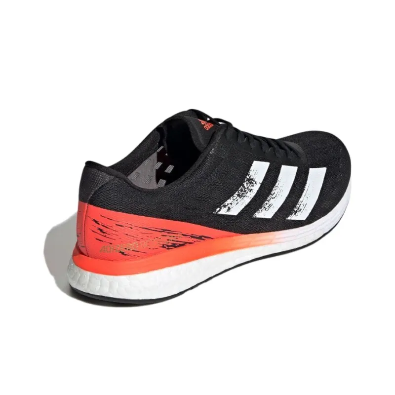 Adidas Adizero Boston 9 Durable Breathable Low-Top Training Running Shoes Men's Black-3