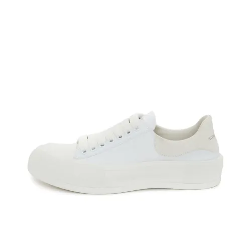 Alexander McQueen Deck Skateboard Shoes Men Low-Top White