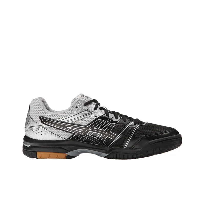 Asics Gel-Rocket 7 Wear-Resistant Low-Top Running Shoes Men's Black Gray-1