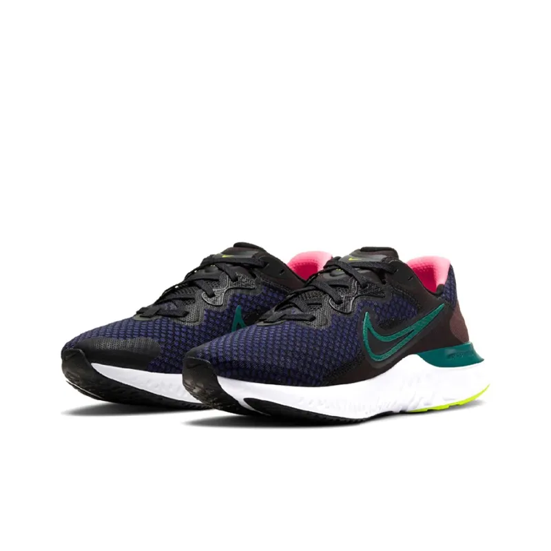 Nike Renew Run 2 Running Shoes Women's Low-Top Blue/Green/Black-2