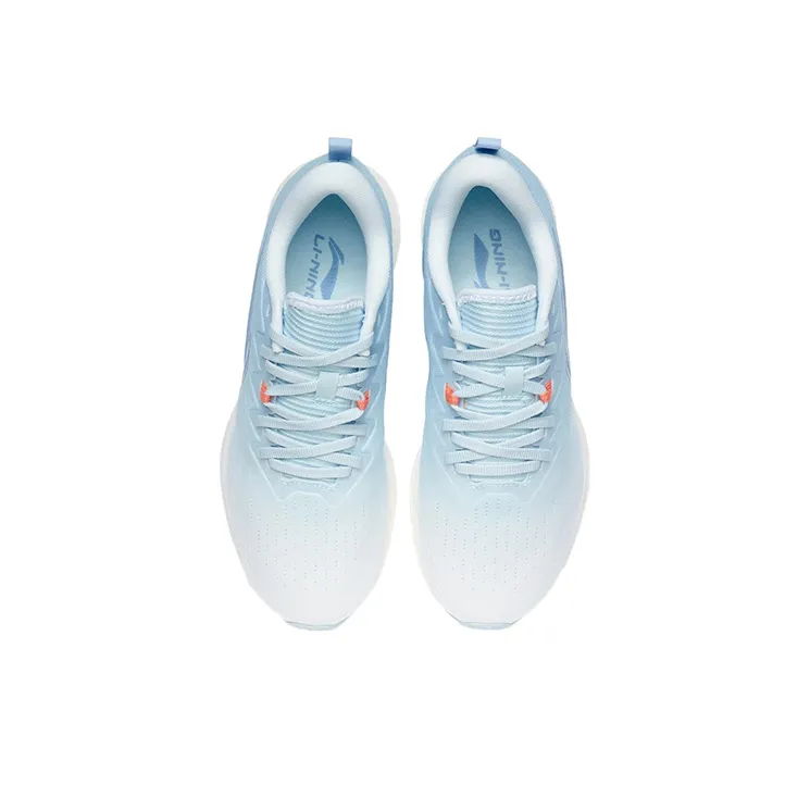 LiNing Red Hare 4 Cushioned Slip-Resistant Rebound Low-Top Running Shoes Women's Blue-2
