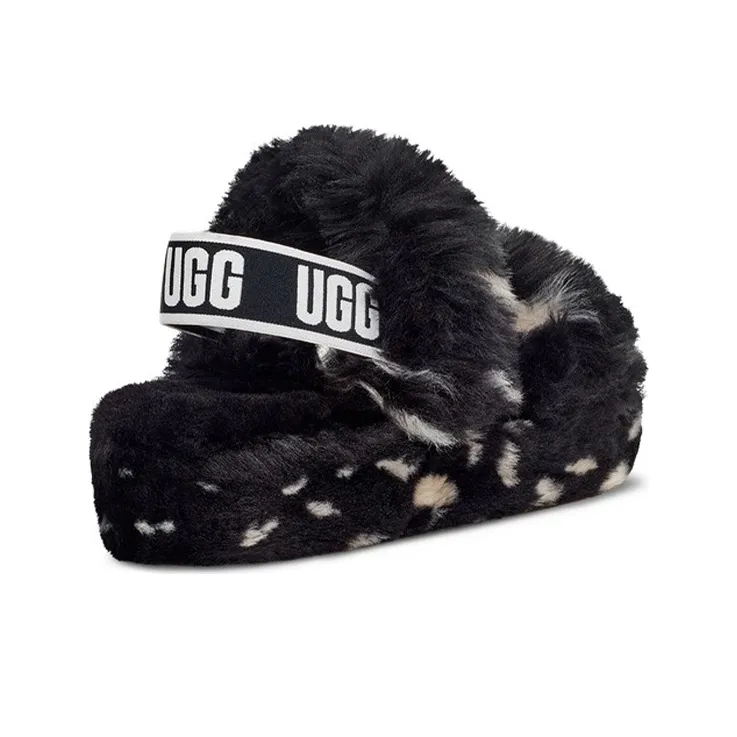 UGG Oh Yeah Spots Slide Black Women's-3
