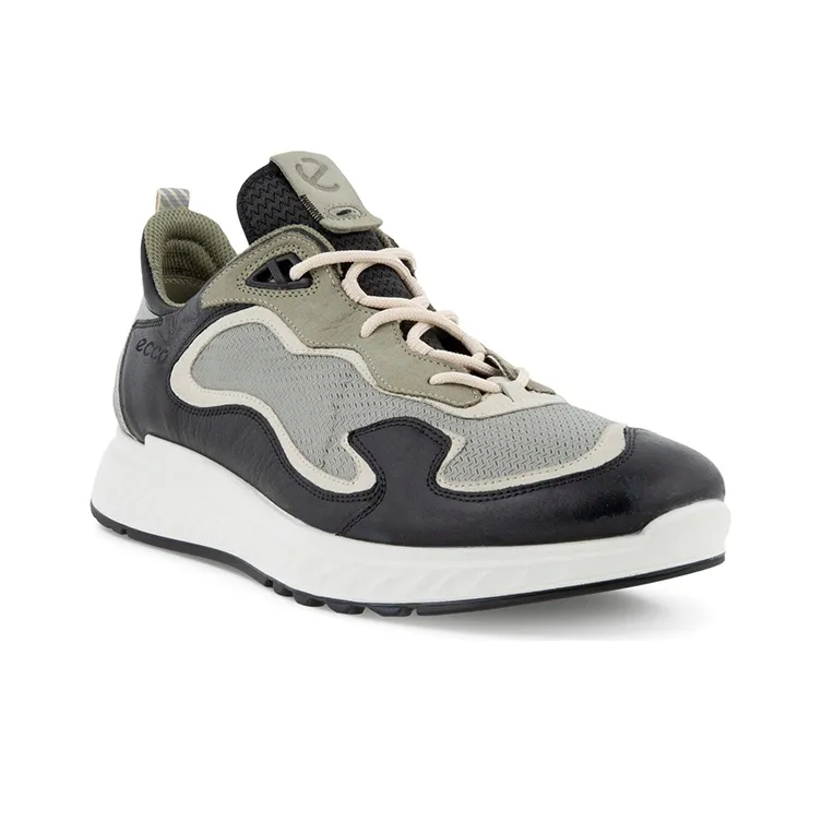 Ecco St.1 Low Top Sports Casual Shoes Men's Black-2