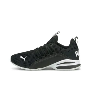 PUMA Axelion LS Cushioning Wear-Resistant Mid-Top Running Shoes Men's Black White
