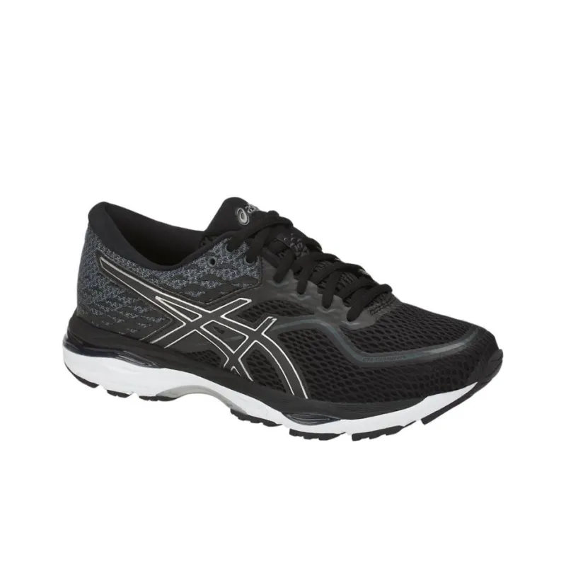 Asics Gel-Cumulus 19 Durable Breathable Low-Top Running Shoes Women's Black White-2