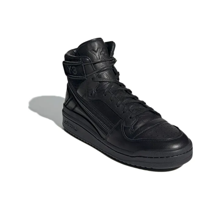 Adidas Y 3 Forum Hi Og Triple Black-2