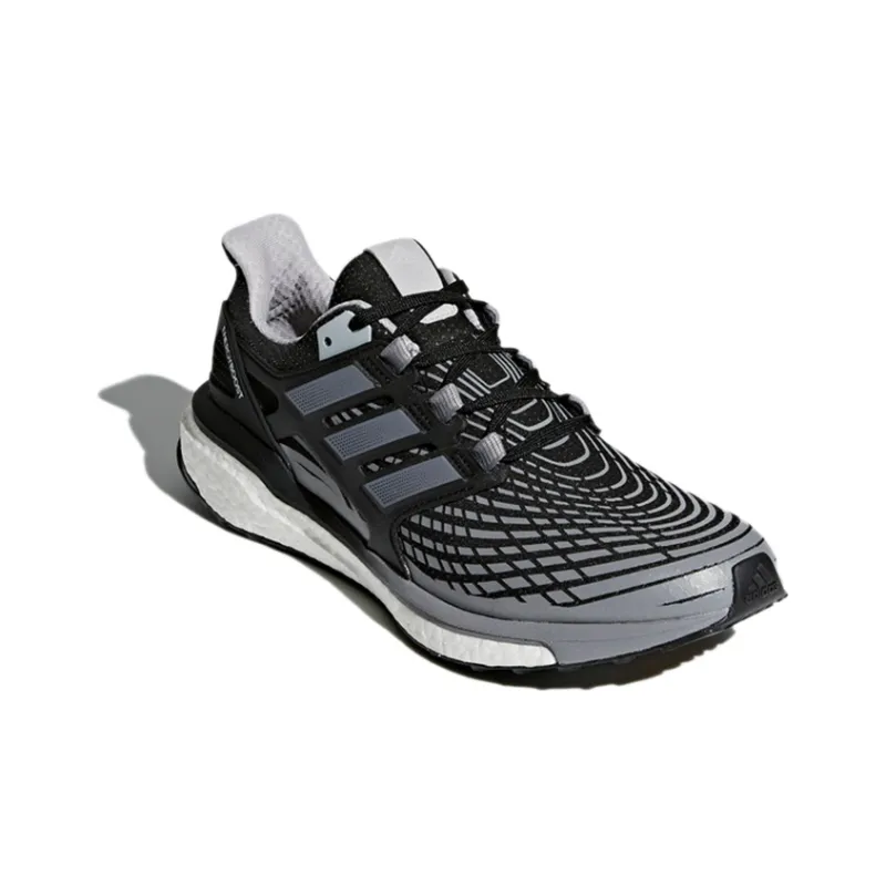 Adidas Energy Boost Anti-Slip Wear-Resistant Low-Top Running Shoes Men's Cosmic Gray-2