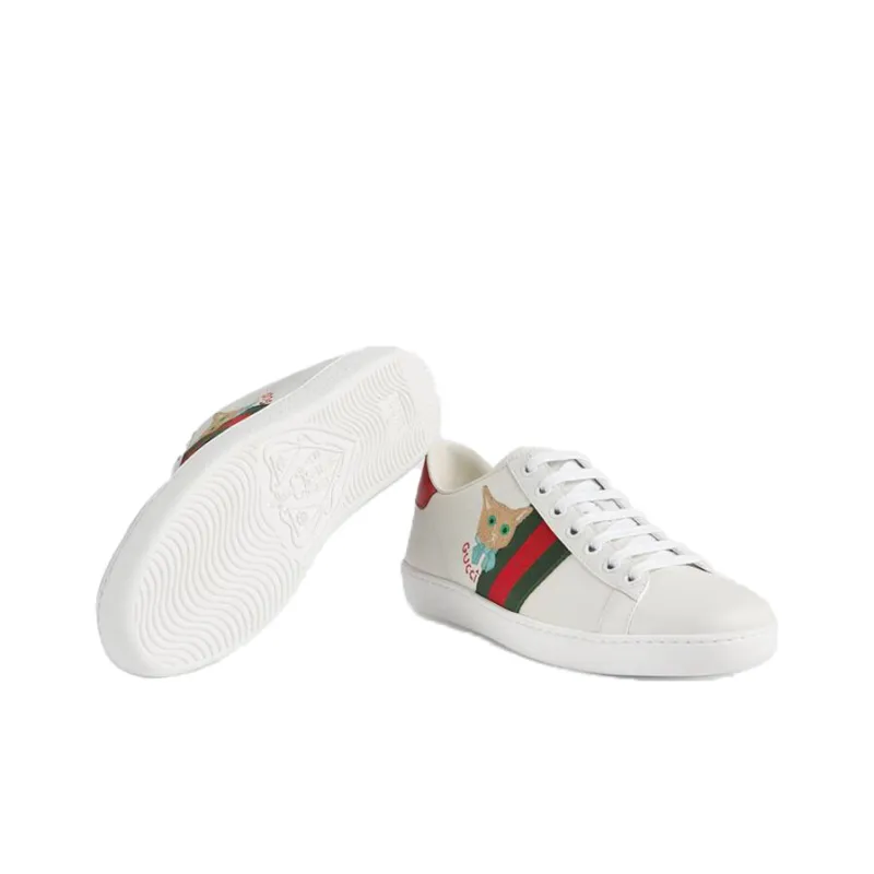 GUCCI Women's Ace 'Cat Embroidery' Women's-4