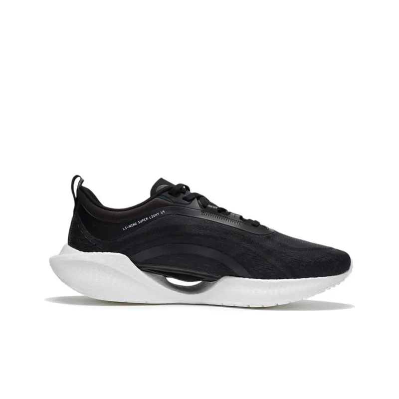 LiNing Super Light 19 Cushioning Anti Slip And Wear Resistant Reflective Low Top 䨻 Casual Running Shoes Men's Black-1