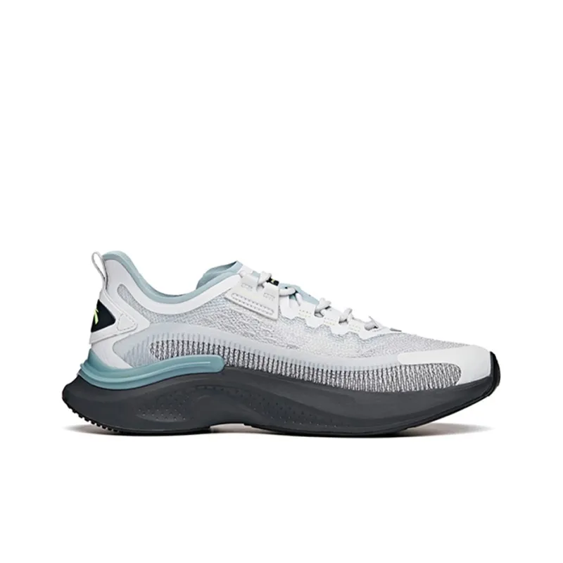 Anta Fast Cushioned Slip-Resistant Abrasion-Resistant Breathable Low-Top Running Shoes Men's Gray Blue-1