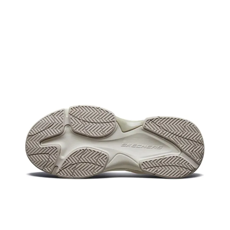 Skechers Staxed Running Shoes White/Brown-4