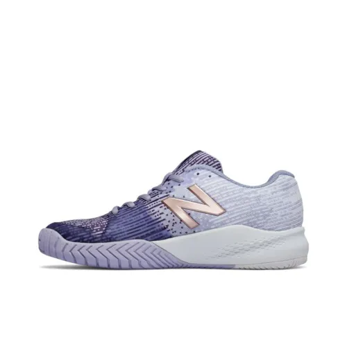 New Balance NB 996 Tennis Shoes Women's Low-Top Light Purple/White/Gold